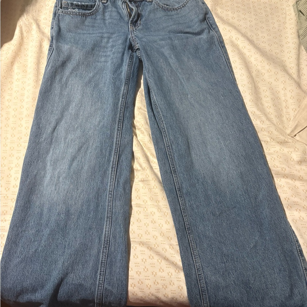Hollister Blue Denim Low-Rise Baggy Jeans - Picture 2 of 4